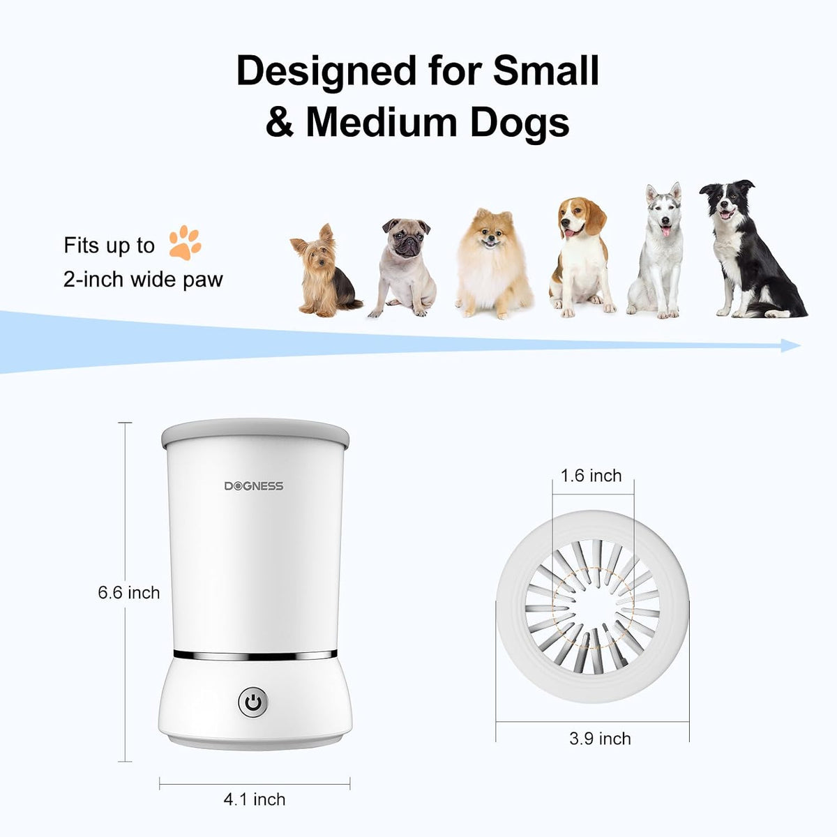 Automatic Dog Paw Cleaner Cup Paw Washer for Small & Medium Dogs
