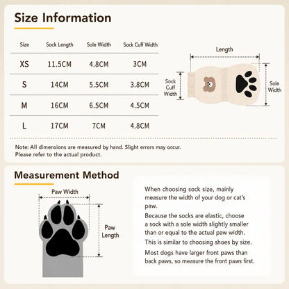 Dog Paw Protectors - 4-Piece Silicone Set with Anti-Slip Grip for Enhanced Outdoor Safety of Dogs and Puppies