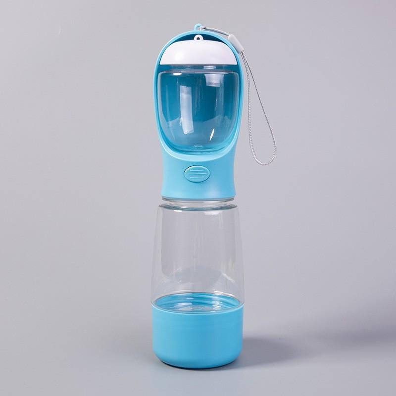 Portable Dog Water Bottle with Integrated Animal Water Bowl - Multifunctional On-The-Go Pet Hydration, Feeding Accessory for Dogs
