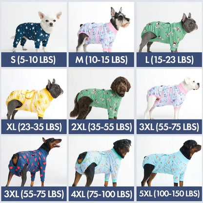 Spark Paws Dog Surgery Recovery Suit – Dog Recovery Suit after Surgery, Anti-Lick Dog Onesie, Abdominal Wound Protector, Soft Cone Alternative for Spay Neuter Male Female Pet Recovery - Donuts - S