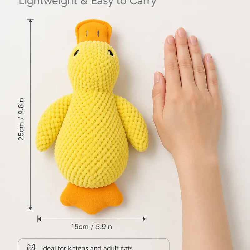 UQIOZ Plush Catnip Toy - Interactive Chew-Resistant Wand with Crinkle Sound for Engaging Play and Teething Relief for Cats