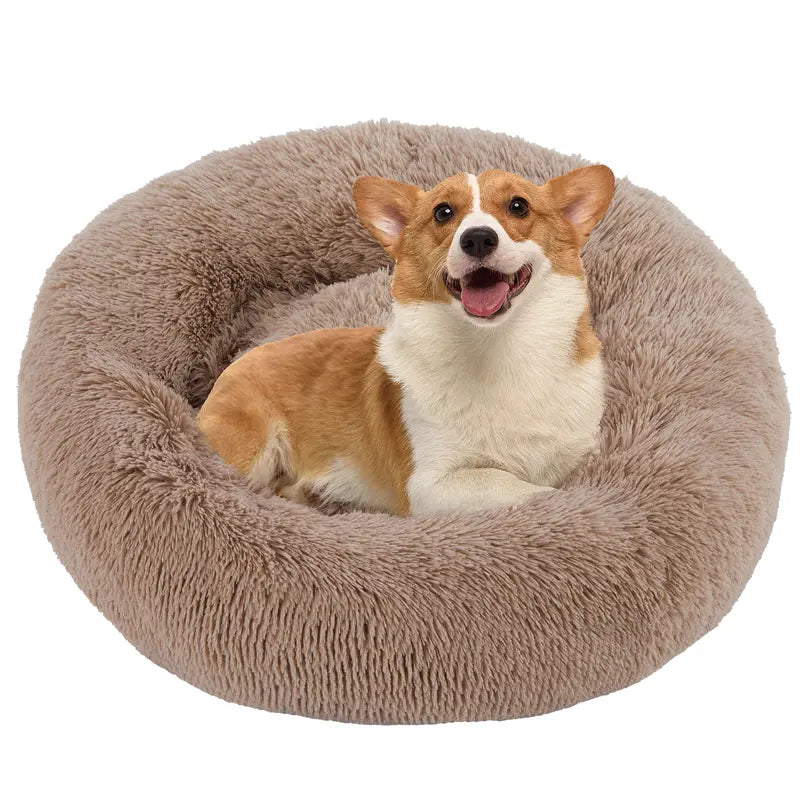 Sweetcrispy Large Dog Orthopedic Memory Foam Sofa Bed - 3-Sided Bolsters, 20.0In L X 24.0In W X 8.0In Th, Waterproof Fleece Detachable Cover, Non-Slip Base, Joint Relief, Alleviate Pressure Points, Extra Neck & Head Support, 24-48Hr Recovery Time
