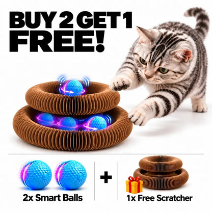 Self-Rolling Smart Cat Teaser Ball Toy - USB Rechargeable Interactive Pet Toy with Lights, 2 Modes, Silicone Dot Texture, Rolls Automatically, Keeps Indoor Cats Active, Single Unit, Ideal Gift (No Redundant Promotions)