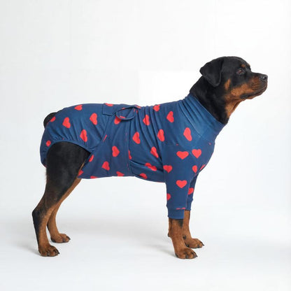 Spark Paws Dog Surgery Recovery Suit – Dog Recovery Suit after Surgery, Anti-Lick Dog Onesie, Abdominal Wound Protector, Soft Cone Alternative for Spay Neuter Male Female Pet Recovery - Donuts - S