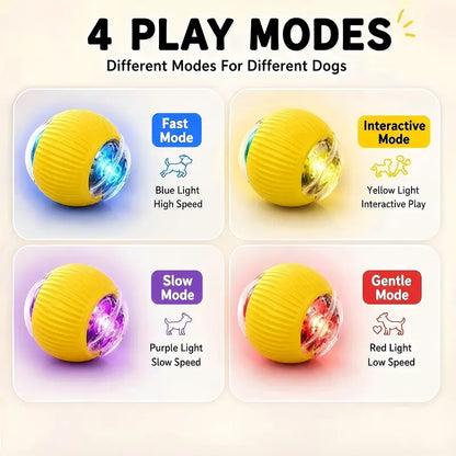 Interactive Smart Chew Resistant Dog Obstacle Avoidance Ball Toy - Universal, Automatic Obstacle Avoidance, Durable, All Seasons, for Indoor Exercise & Active Playtime