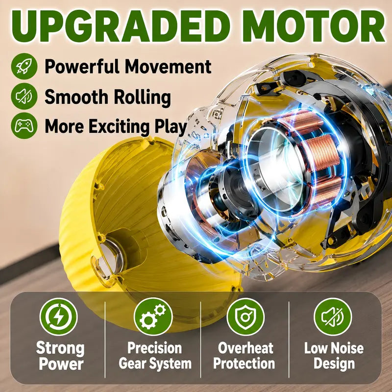 Interactive Smart Chew Resistant Dog Obstacle Avoidance Ball Toy - Universal, Automatic Obstacle Avoidance, Durable, All Seasons, for Indoor Exercise & Active Playtime