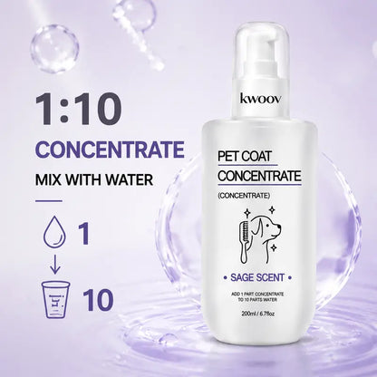 Stop Bathing Your Pet so Often – Waterless Concentrated Dog Grooming Spray with Silk Protein & Keratin, No-Rinse Coat Conditioner That Refreshes Fur, Softens Coat and Helps Eliminate Odors, Makes 67.6 Fl Oz