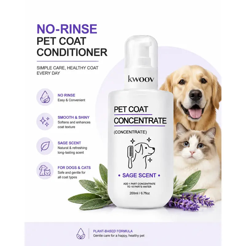 Stop Bathing Your Pet so Often – Waterless Concentrated Dog Grooming Spray with Silk Protein & Keratin, No-Rinse Coat Conditioner That Refreshes Fur, Softens Coat and Helps Eliminate Odors, Makes 67.6 Fl Oz